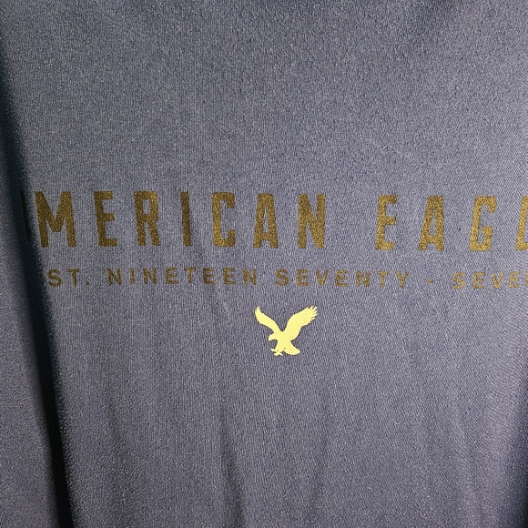 American Eagle Blue Logo Tee XXL - Picture 3 of 5